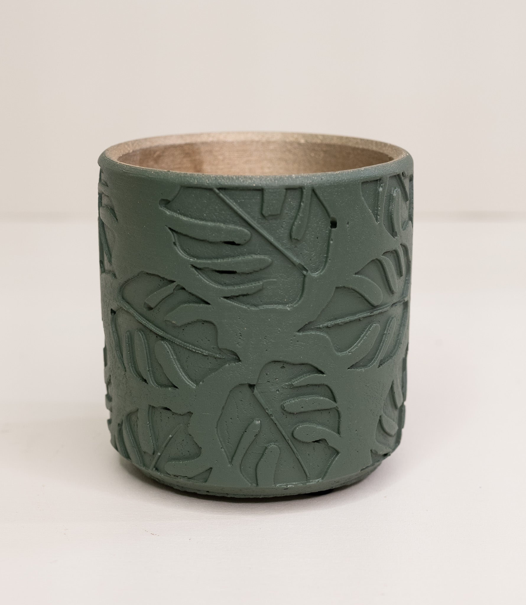 green pot planter leaf design wholesale pottery plant supplies