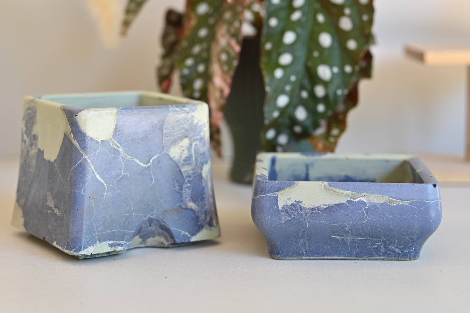 Belle Self-Watering in Sea Foam - One-of-a-Kind Handmade Planter