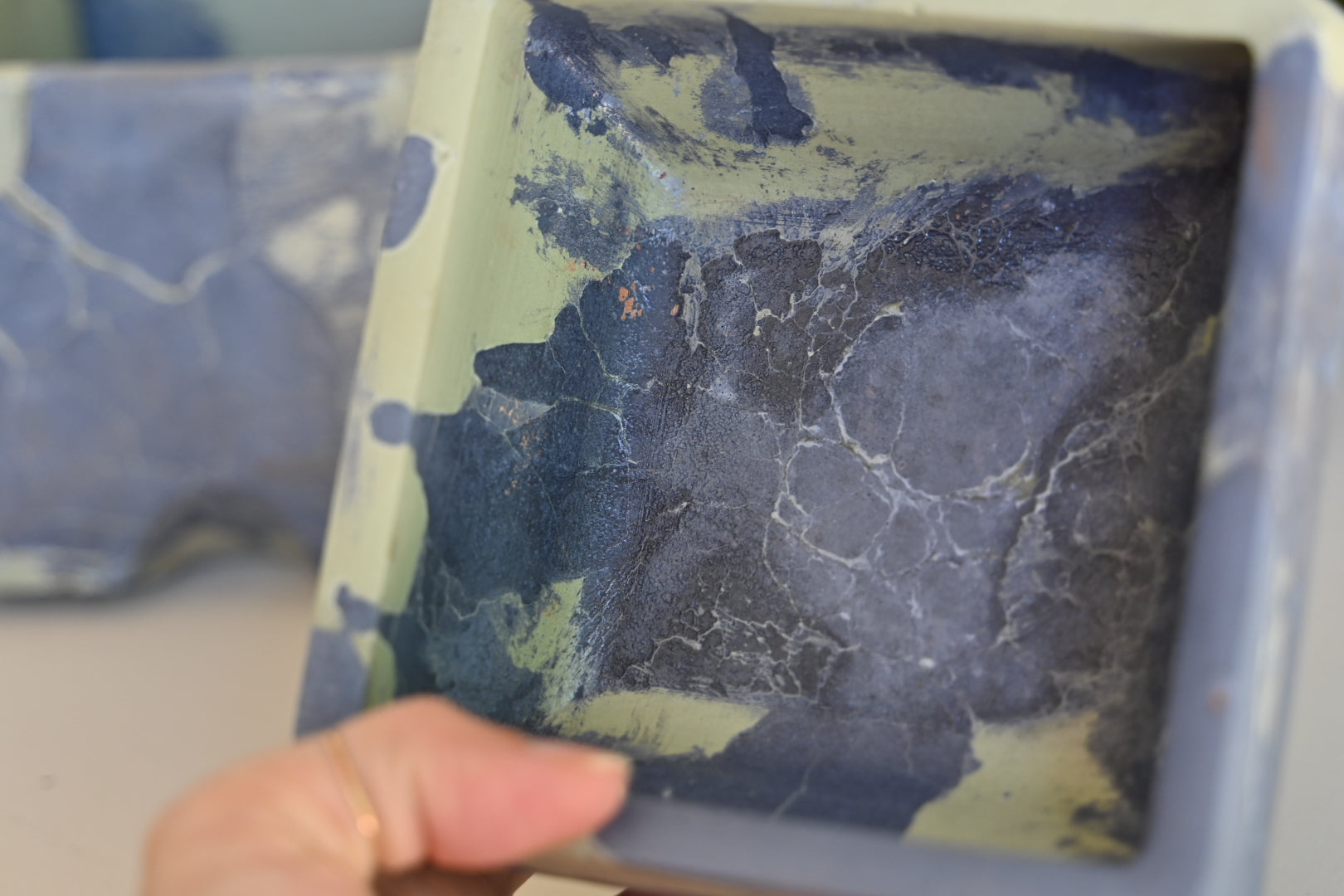 Belle Self-Watering in Sea Foam - One-of-a-Kind Handmade Planter