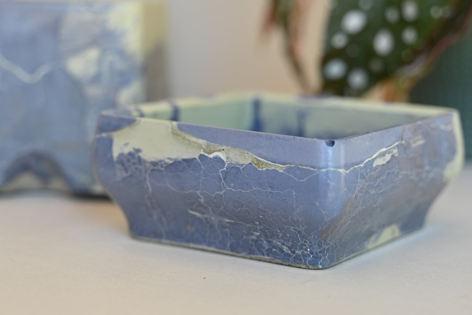 Belle Self-Watering in Sea Foam - One-of-a-Kind Handmade Planter