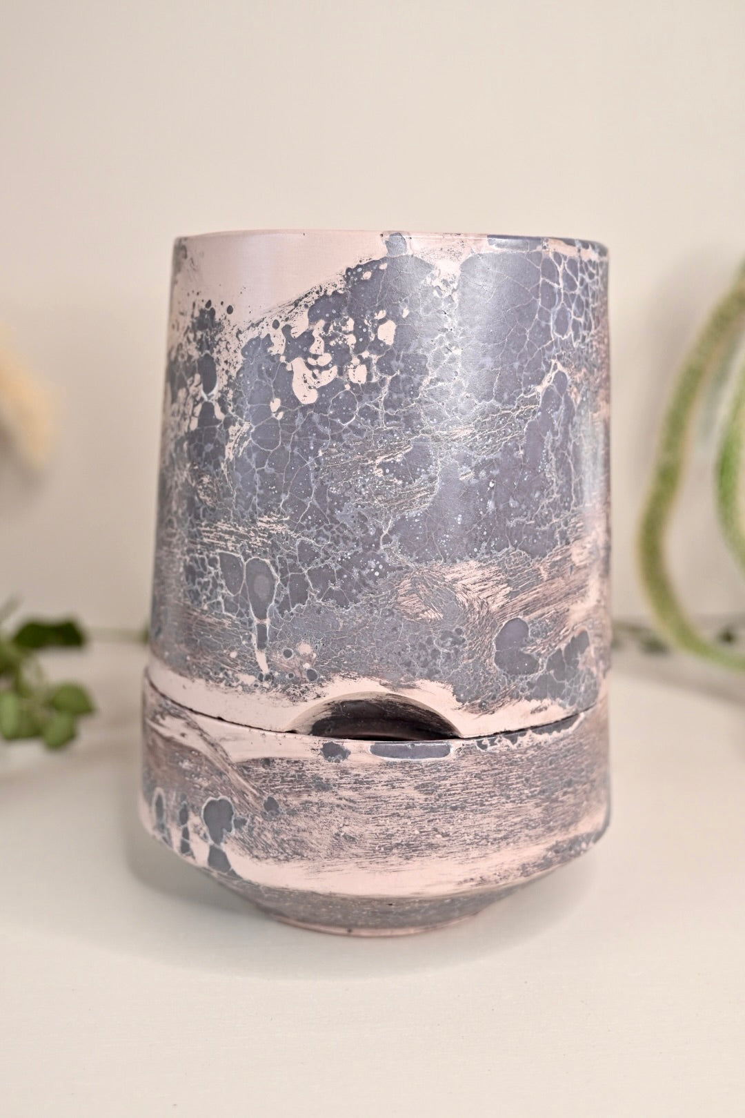 Tall Self-Watering Alocasia Planter Unique