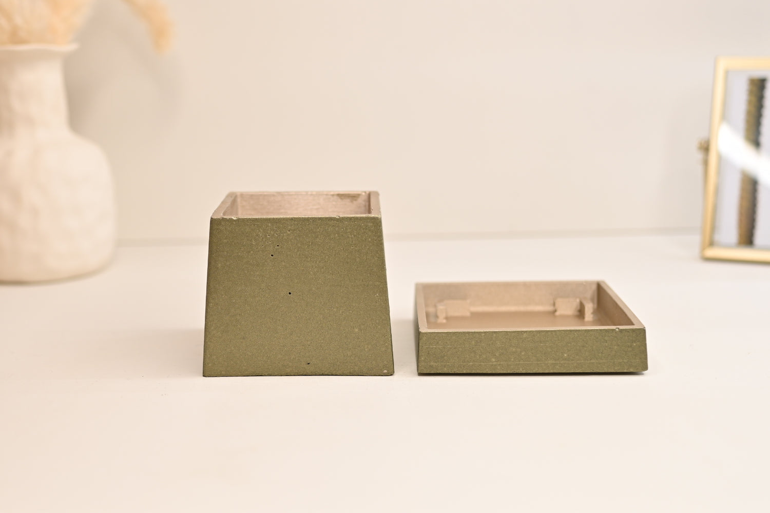 metallic square planter saucer wholesale plant pots unique handmade pottery with drain hole