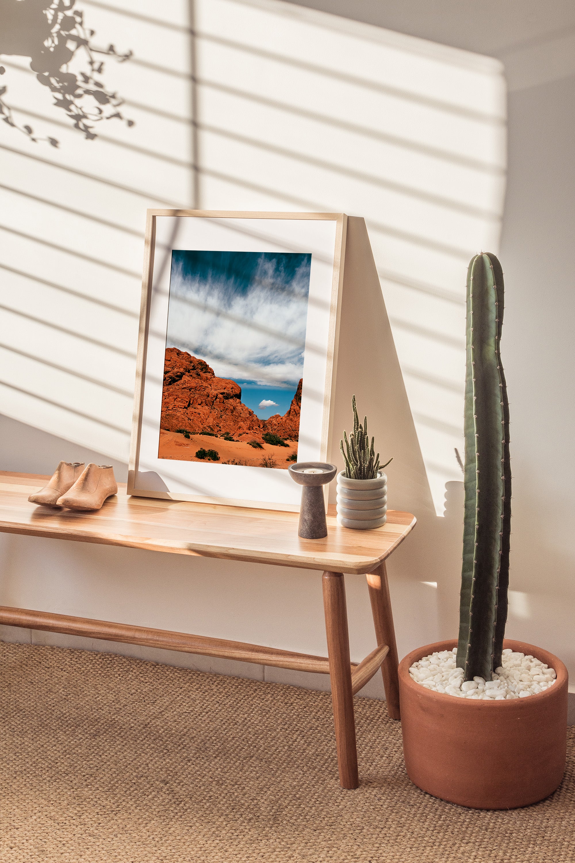 Dramatic Sky and Mountain Desert Art Print