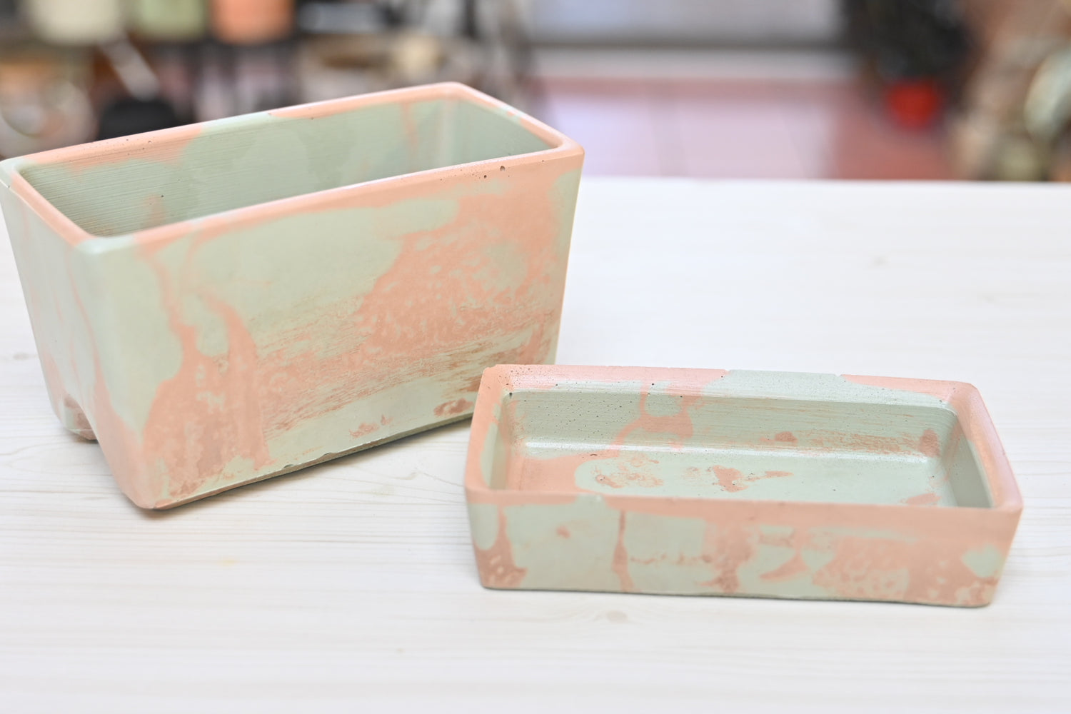Self Watering Rectangle Planter Box 7X4