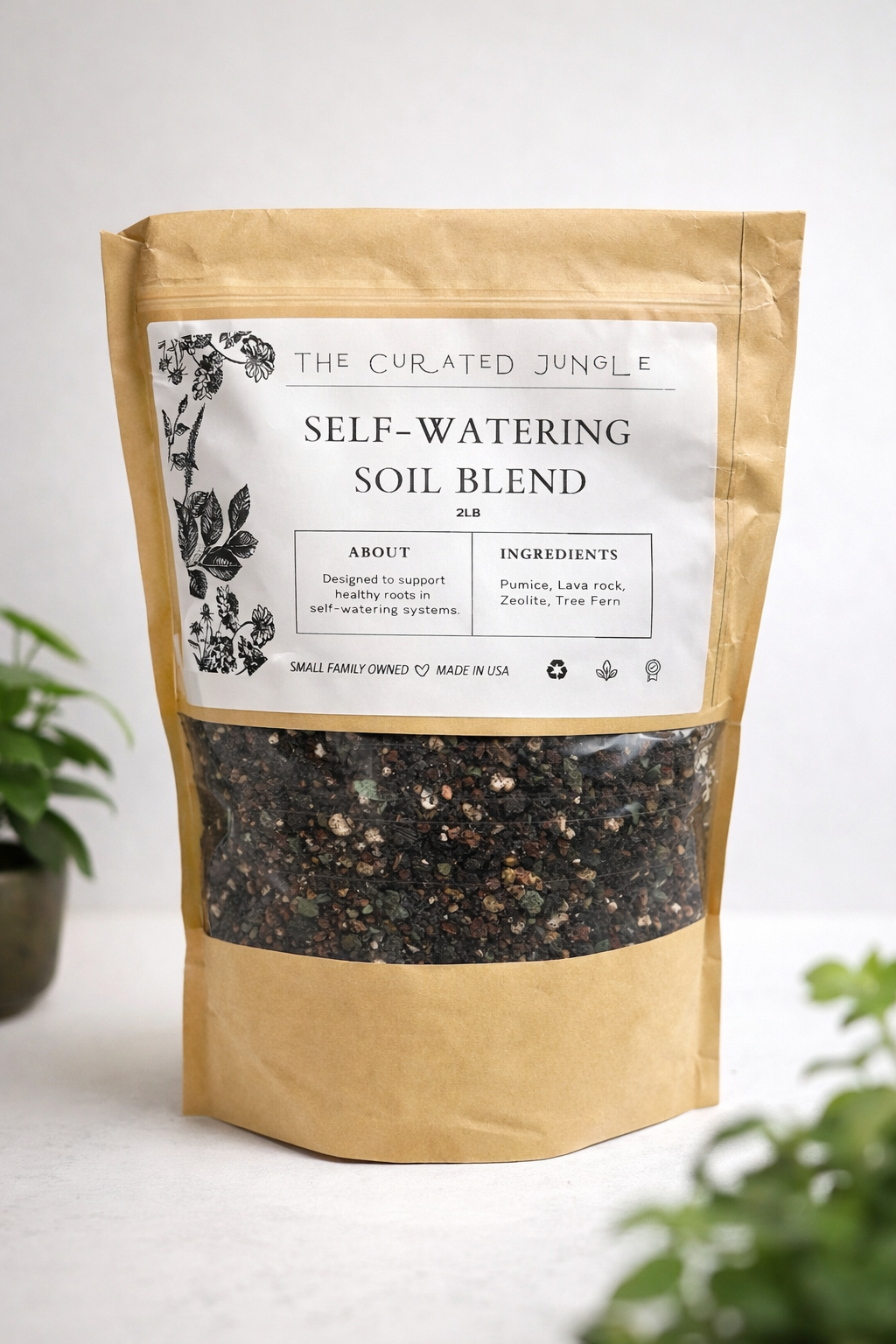 Self-Watering Soil Blend for Houseplants