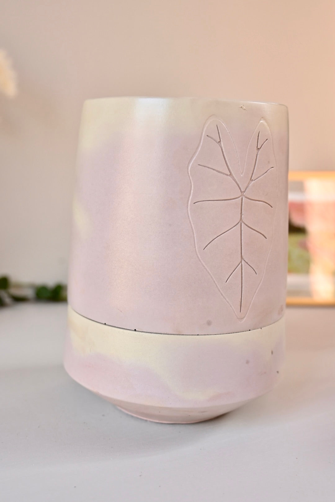 Tall Self-Watering Alocasia Planter Unique