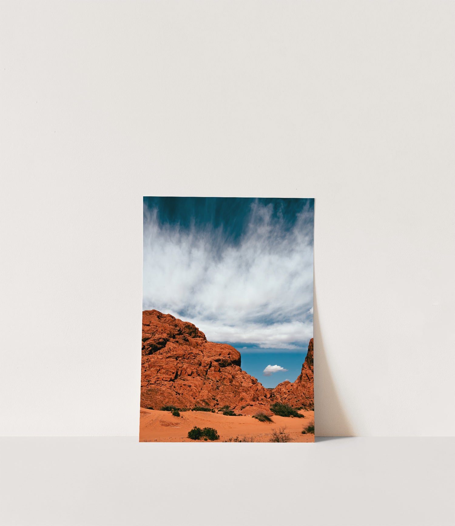 Dramatic Sky and Mountain Desert Art Print