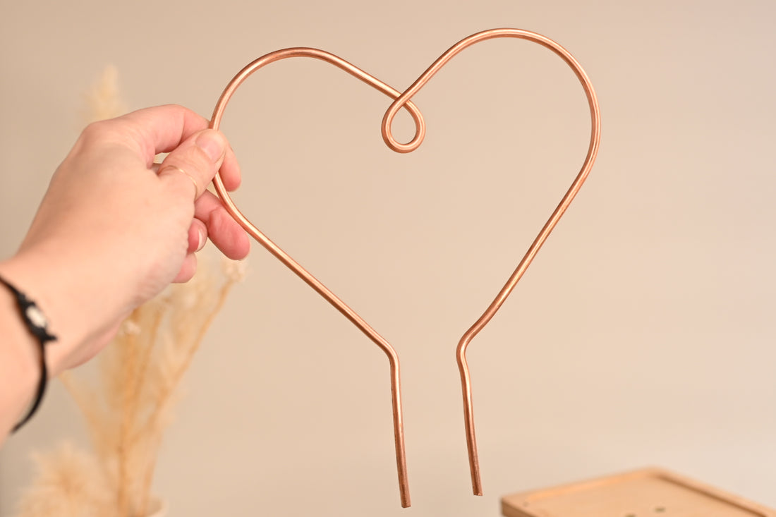 Heart Copper Plant Trellis