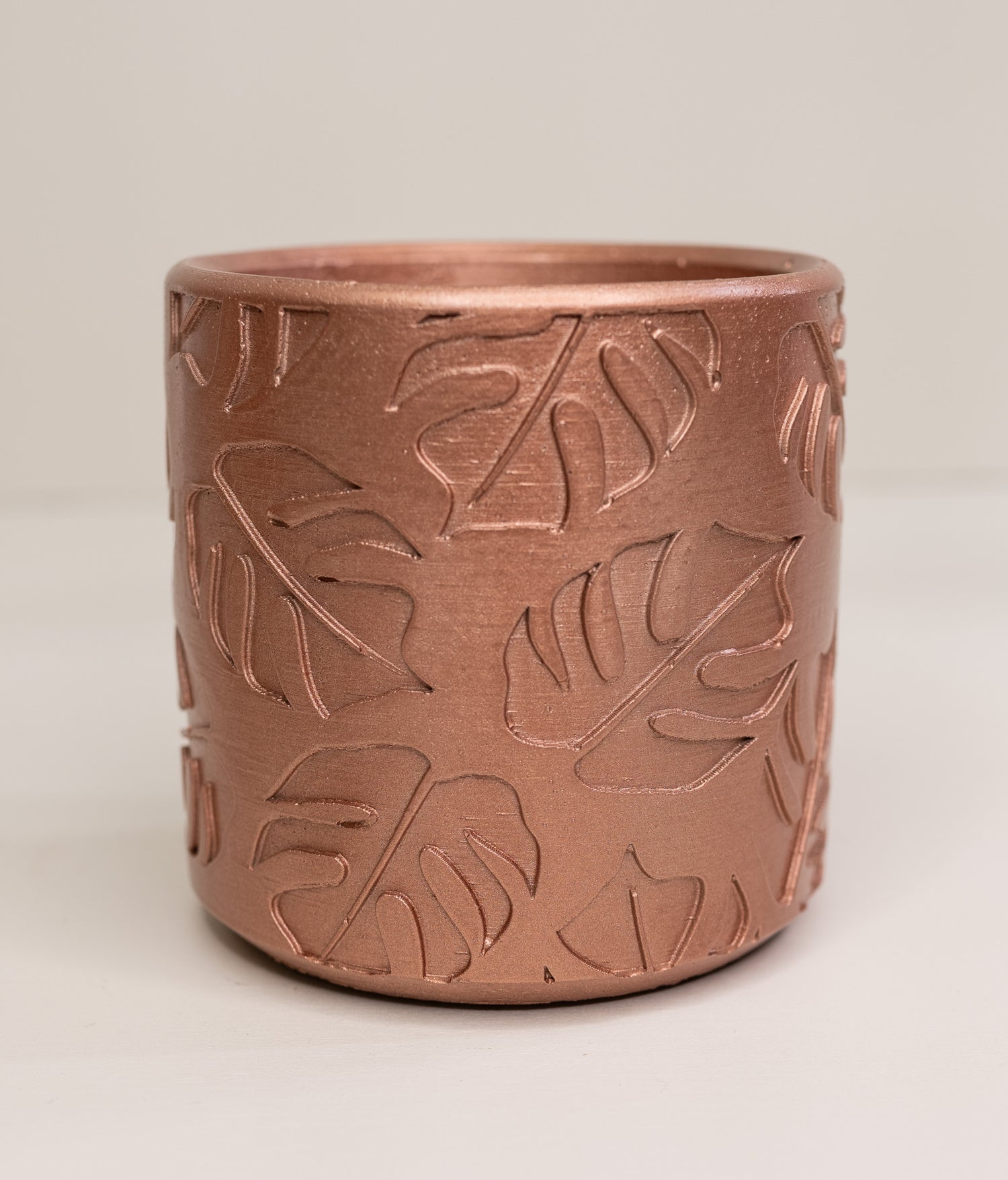 pot planter copper leaf design wholesale pottery plant supplies