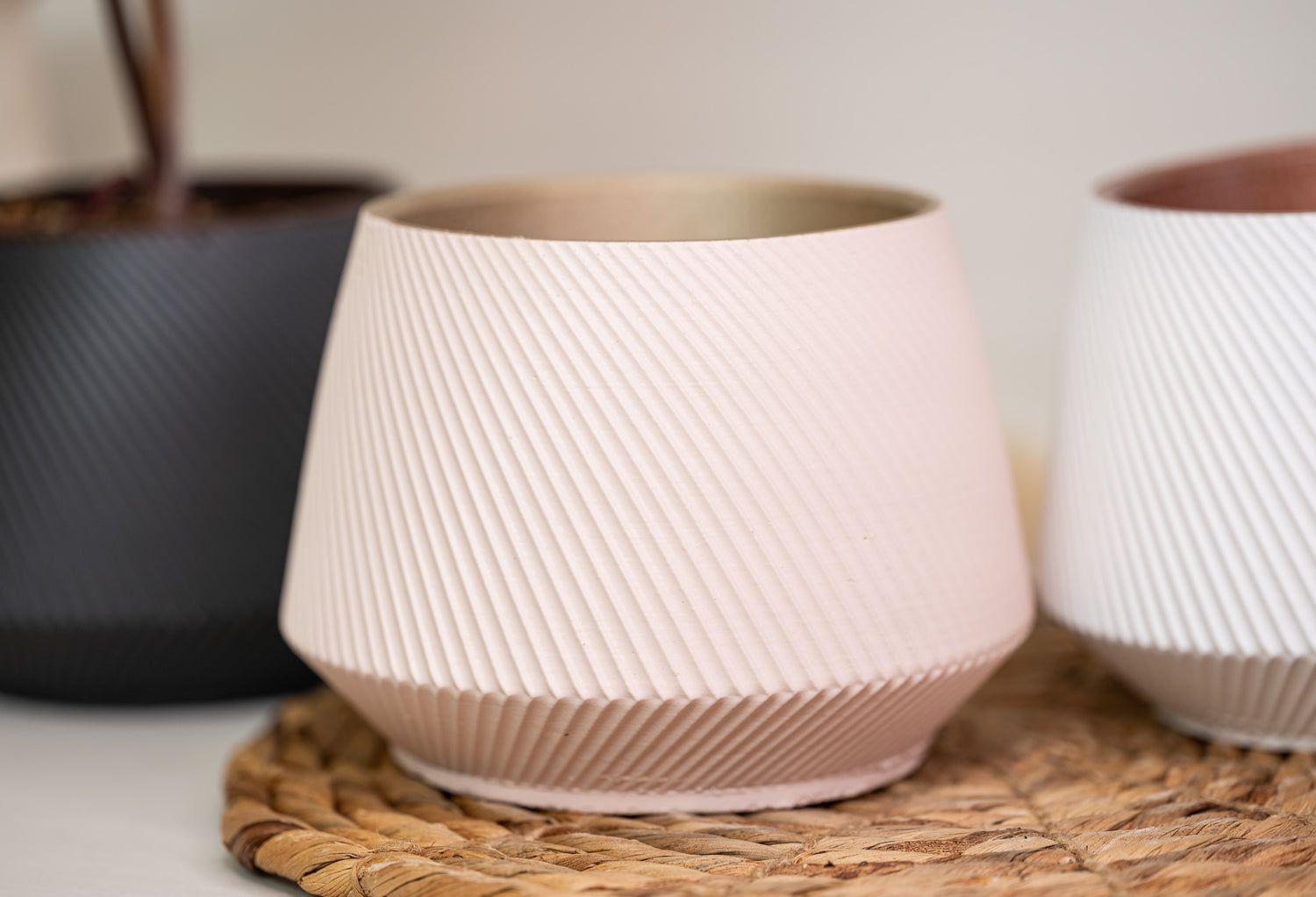 designer pink pots and planters