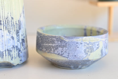 One-of-a-Kind Column Self-Watering Pot – Sea Foam (Exact Pot Pictured)