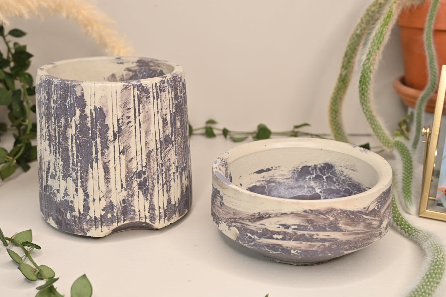 One-of-a-Kind Column Self-Watering Pot (Exact Pot Pictured)