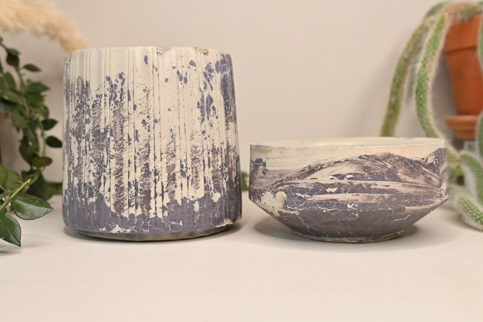 One-of-a-Kind Column Self-Watering Pot (Exact Pot Pictured)