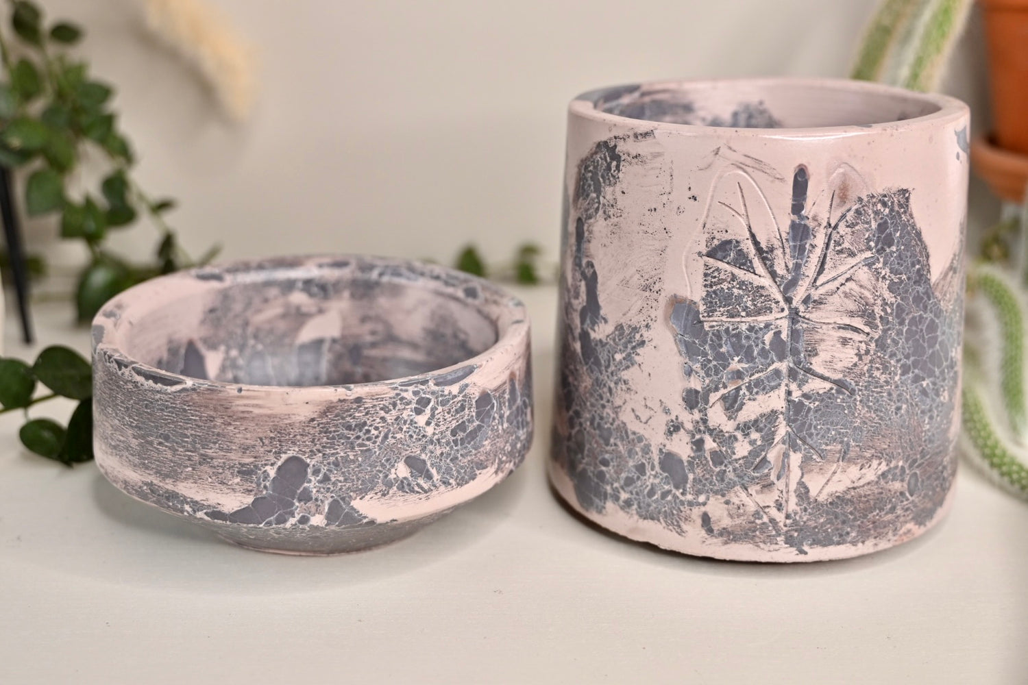 Tall Self-Watering Alocasia Planter Unique