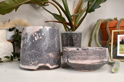 Tall Self-Watering Alocasia Planter Unique