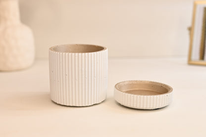 White plant pot wholesale pottery 