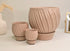 boho beige plant pots with saucer designer planter wholesale pottery